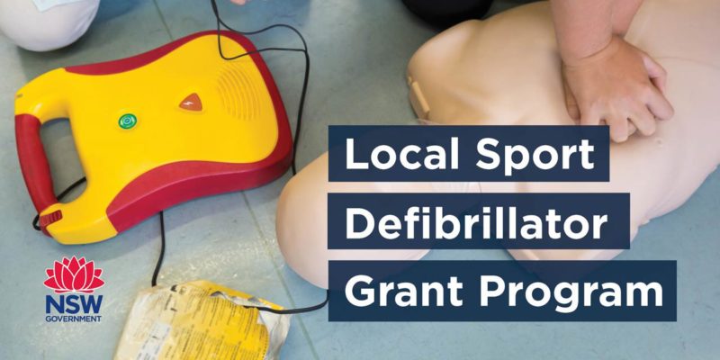Local Sport Defibrillator Grant Program – NOW OPEN